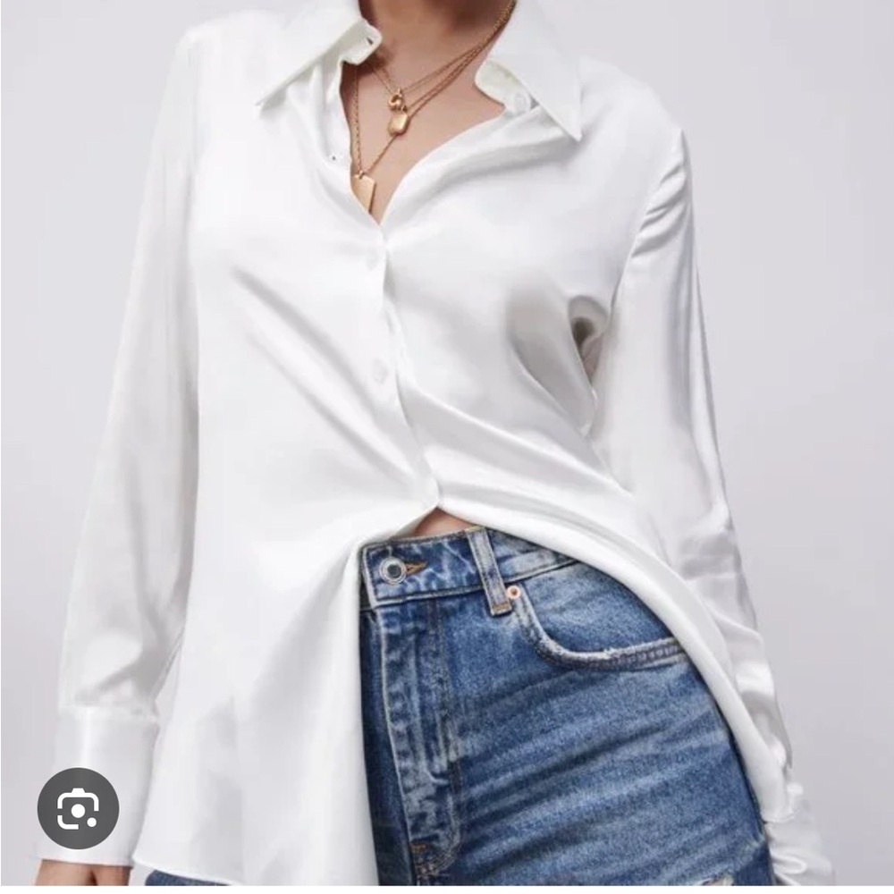 Zara Satin effect Blouse